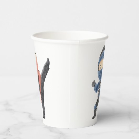 かわいい忍者ウォリアー子供の誕生日パーティー 紙コップ (右)