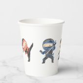 かわいい忍者ウォリアー子供の誕生日パーティー 紙コップ (正面)