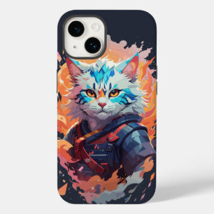 かわいい忍者キャットウォリアーデザイン Case-Mate iPhone 14ケース