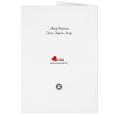 かわいい忍者クリスマスカード (裏面)