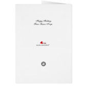 かわいい忍者クリスマスカード (裏面)