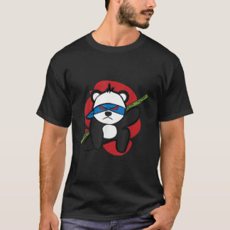 かわいい忍者パンダ Tシャツ