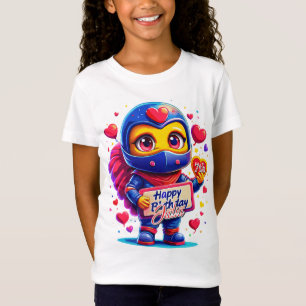 かわいい忍者ロマンス!特別ギフト誕生日モーメント Tシャツ