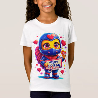かわいい忍者ロマンス!特別ギフト誕生日モーメント Tシャツ