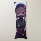 かわいい忍者戦士の女の子 ボディピロー (正面縦)