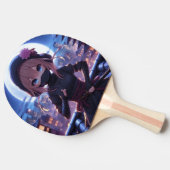 かわいい忍者戦士の女の子 卓球ラケット (横)