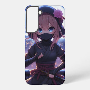 かわいい忍者戦士の女の子 SAMSUNG GALAXY S22+ケース