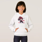 かわいい忍者戦士の花の女の子 (正面フル)