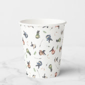 かわいい忍者戦士キッズパターバースデーパーティー 紙コップ (裏面)