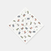 かわいい忍者戦士子供の誕生日パーティー供給 スタンダードカクテルナプキン (角)