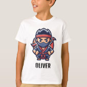 かわいい忍者戦士 オリジナル Tシャツ (正面)