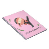 かわいい忍者戦士 – キッズ名前をカスタムする ノートブック (右側)