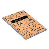 かわいい忍者戦士 – キッズ名前をカスタムする ノートブック (右側)