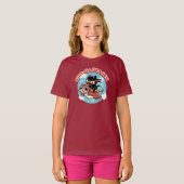 かわいい忍者猫 | Ride The Dragon Tシャツ (正面フル)