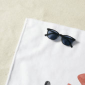 かわいい忍者男女兼用 – キッズウォーター色デザイン ビーチタオル (インサイチュ)