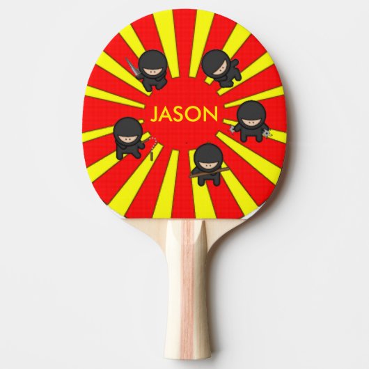かわいい忍者 卓球ラケット (正面)