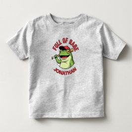 かわいい怒ったカエル トドラーTシャツ
