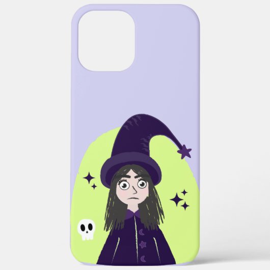 かわいい怒ったキュートな魔女 Case-Mate iPhoneケース (裏面)