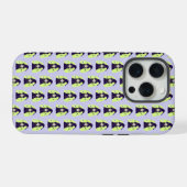 かわいい怒ったキュートな魔女 iPhoneケース (裏面横)