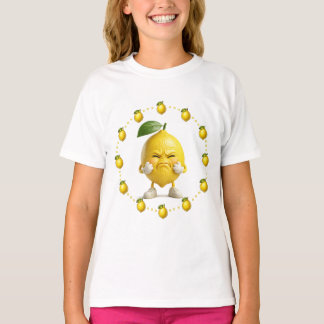 かわいい怒ったレモンの子供用Tシャツ | Funny Sour Lemon Kids T-Shirt Tシャツ