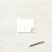 かわいい怒った赤ちゃん鳥のイラスト ポストイット (デスク上)