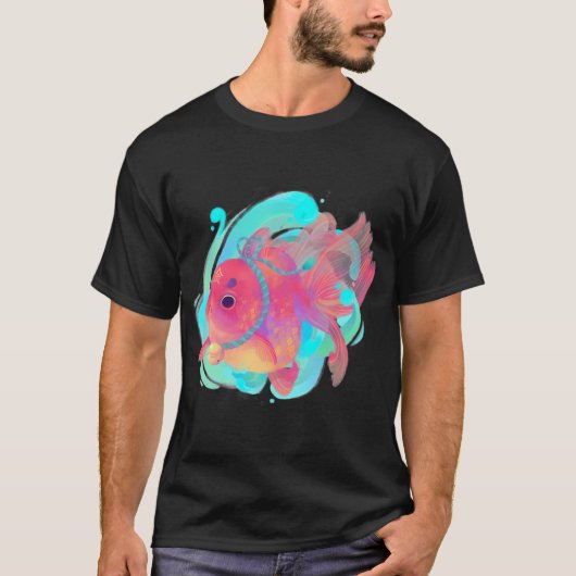 かわいい怒った魚 Tシャツ (正面)