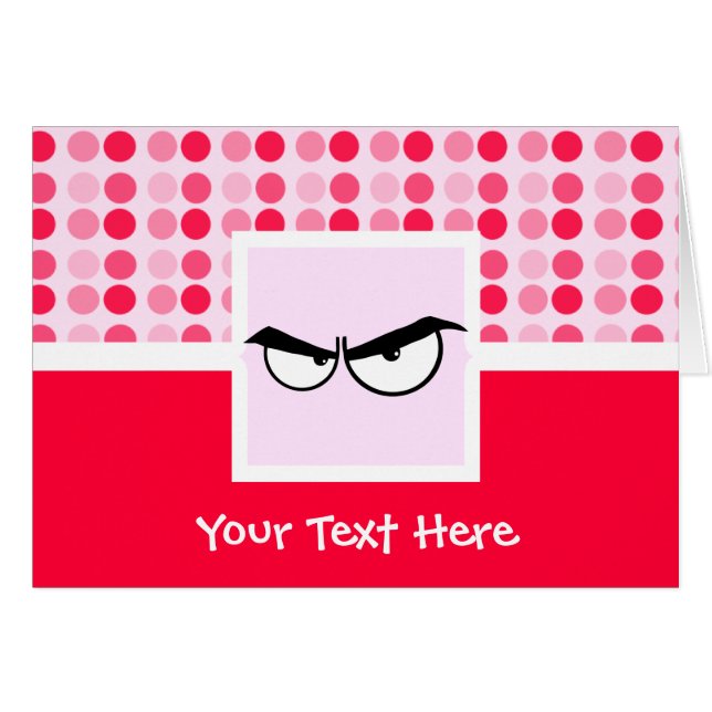 かわいい怒っている目 (正面横)