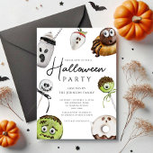 かわいい怖いキャンディハロウィン 招待状