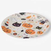 かわいい怖いクリッターハロウィーントリート ペーパープレート (アングル)