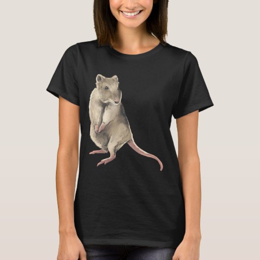 かわいい怖い小鼠 Tシャツ (正面)