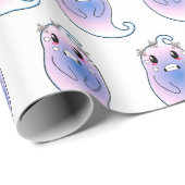 かわいい怖いgostおもしろい漫画本の贈り物 ラッピングペーパー (ロールコーナー)