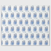 かわいい怖いgostおもしろい漫画本の贈り物 ラッピングペーパー (フラット)