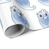 かわいい怖いgostおもしろい漫画本の贈り物 ラッピングペーパー (ロールコーナー)