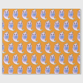 かわいい怖いgostおもしろい漫画本の贈り物 ラッピングペーパー (フラット)