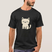 かわいい怠け猫 - 「今日は大人になるの無理」 Tシャツ (正面)