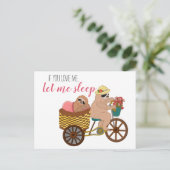 かわいい怠け者のナマコ漫画 |もし眠らせてくれ ポストカード (スタンド正面)