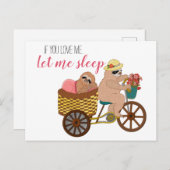 かわいい怠け者のナマコ漫画 |もし眠らせてくれ ポストカード (正面/裏面)