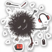 かわいい怠け者の空想 シール (正面)