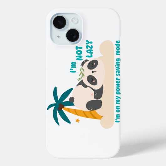 かわいい怠け者パンダ Case-Mate iPhoneケース (裏面)