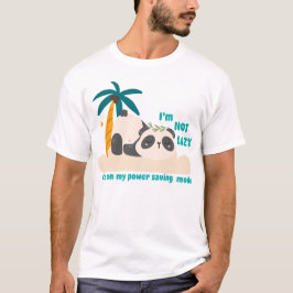 かわいい怠け者パンダ Tシャツ
