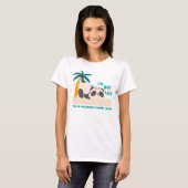 かわいい怠け者パンダ Tシャツ (正面フル)