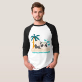 かわいい怠け者パンダ Tシャツ (正面フル)
