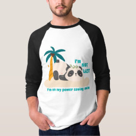 かわいい怠け者パンダ Tシャツ