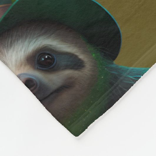 かわいい怠け。アイリおもしろいッシュ・レプレシャンセントパトリック フリースブランケット (角)