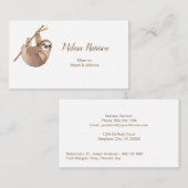 かわいい怠惰のお母さんのテレホンカード 名刺 (正面/裏面)