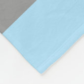 かわいい怠惰の種族のBohoのパーソナライズな一流の青 フリースブランケット (角)