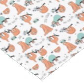 かわいい怠惰パターン テーブルクロス (アングル)