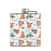 かわいい怠惰パターン フラスク (裏面)