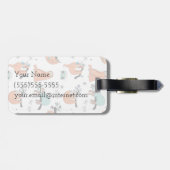 かわいい怠惰パターン ラゲッジタグ (裏面横)