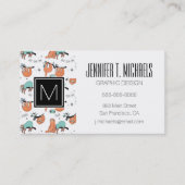 かわいい怠惰パターン 名刺 (正面)